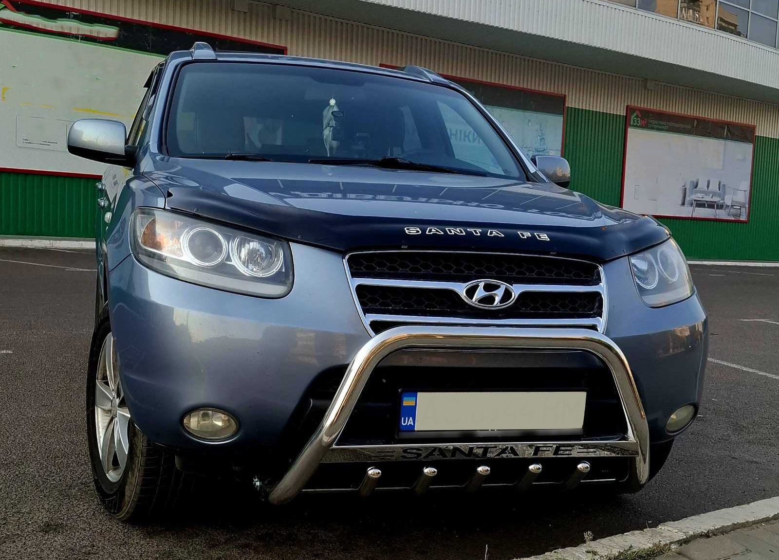 Bull Bar WT004 (Stainless Steel) for Hyundai Santa Fe 2 2006-2012 - image 1