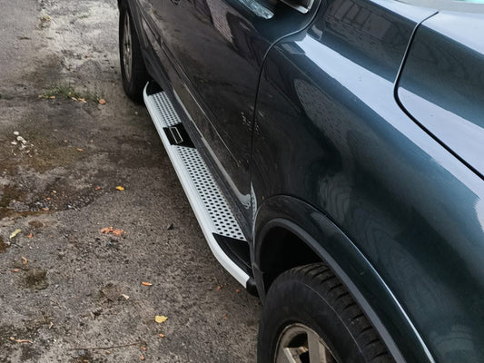 Side Steps Mevsim Grey (2 pcs, Aluminum) for Volvo XC90 2002-2014 - image 2