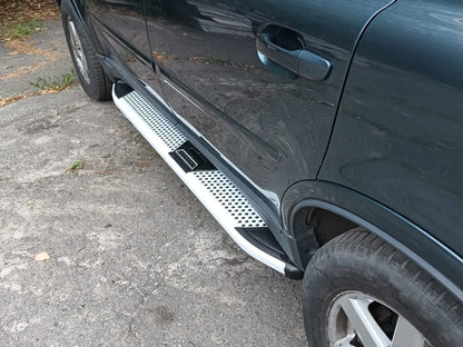 Side Steps Mevsim Grey (2 pcs, Aluminum) for Volvo XC90 2002-2014 - image 1