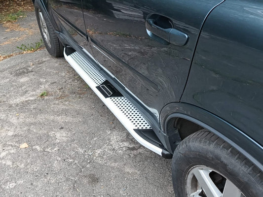 Side Steps Mevsim Grey (2 pcs, Aluminum) for Volvo XC90 2002-2014 - image 1