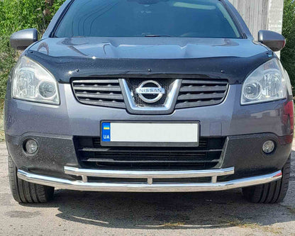 Front Double Bar ST014 (Stainless Steel) for Nissan Qashqai 2010-2014 - image 1