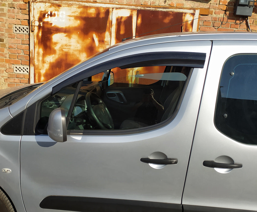 Window Deflectors (2 pcs, Sunplex Sport) for Peugeot Partner Tepee 2008-2018 - image 2
