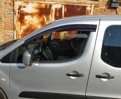 Window Deflectors (2 pcs, Sunplex Sport) for Peugeot Partner Tepee 2008-2018 - image 2