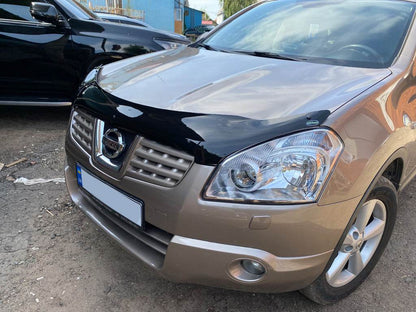 The hood deflector (EuroCap) for Nissan Qashqai 2007-2010 - Reelken Auto