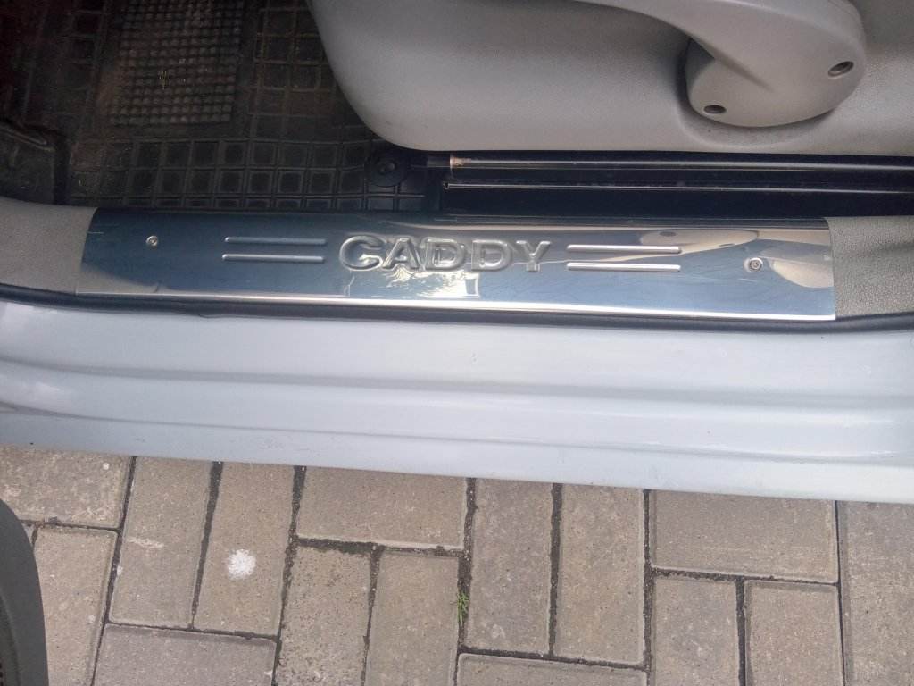 The sill plates OmsaLine (4-piece, stainless steel.) for Volkswagen Caddy 2015-2020 - Reelken Auto
