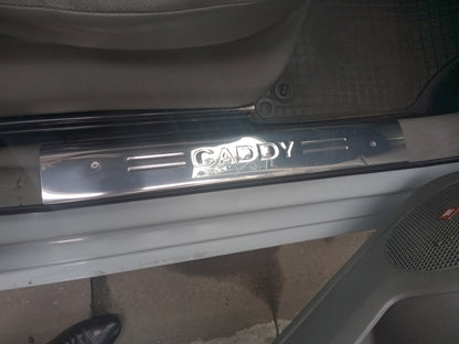 Stainless Steel Door Sill Protectors OmsaLine (4 pcs) for Volkswagen Caddy 2015-2020 - image 3