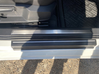 Carmos Stainless Steel Door Sill Protectors (4 pcs) for Volkswagen Passat B8 2015-2023 - image 4