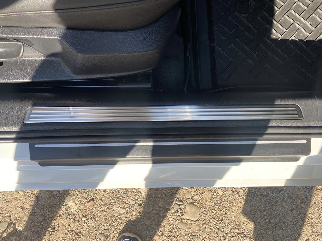 Carmos Stainless Steel Door Sill Protectors (4 pcs) for Volkswagen Passat B8 2015-2023 - image 5