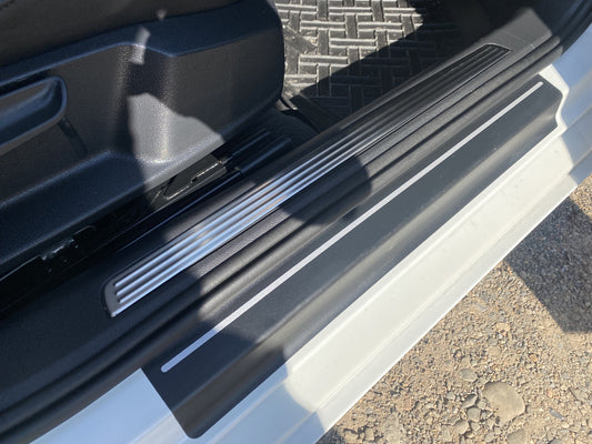 Carmos Stainless Steel Door Sill Protectors (4 pcs) for Volkswagen Passat B8 2015-2023 - image 2