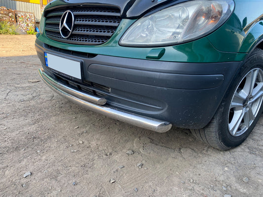 Lip bottom dual ST014 (stainless) for Mercedes Viano 2004-2014 - image 2