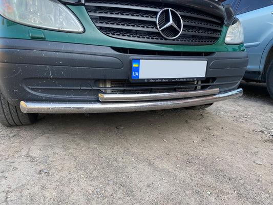Lip bottom dual ST014 (stainless) for Mercedes Viano 2004-2014 - image 1