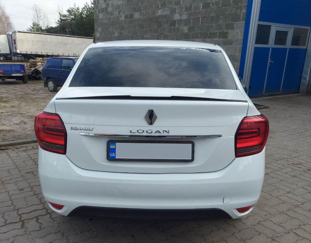 Spoiler LIP (Sunplex, black) (118.5cm *5.5cm) for Dacia Logan II 2013-2022 - Reelken Auto