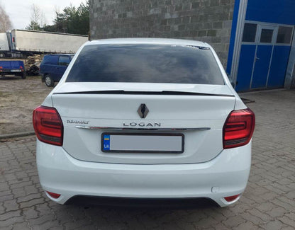 Spoiler LIP (Sunplex, black) (118.5cm *5.5cm) for Dacia Logan II 2013-2022 - Reelken Auto