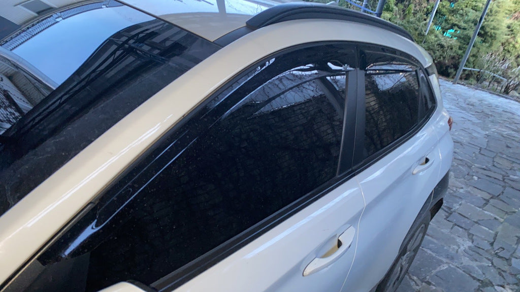 Window Deflectors (4 pcs, HIC) for Hyundai Kona 2017-2023 - image 1