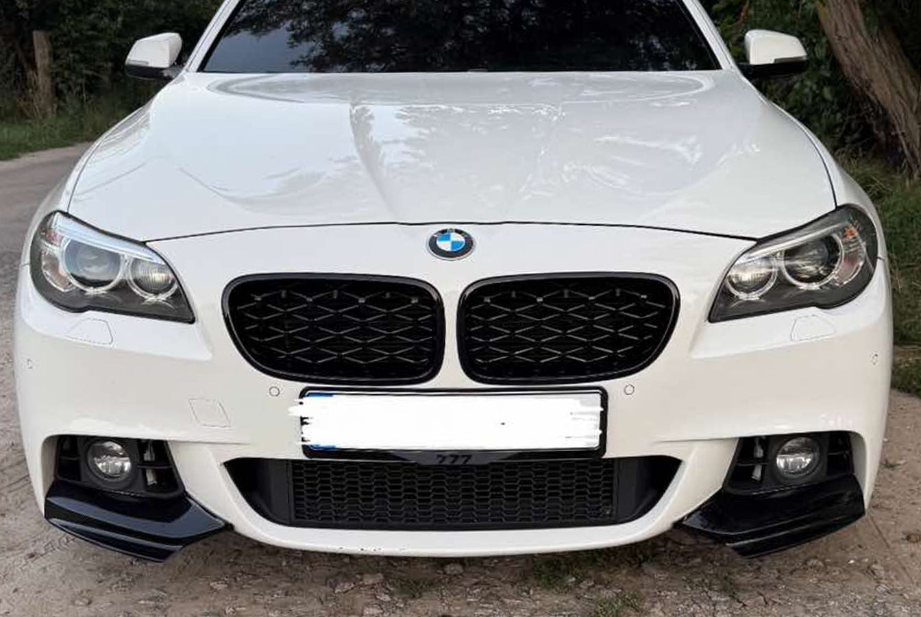 Diamond Black Kidney Grilles (Gloss Black) for BMW 5 Series F-10/11/07 2010-2016 - image 2