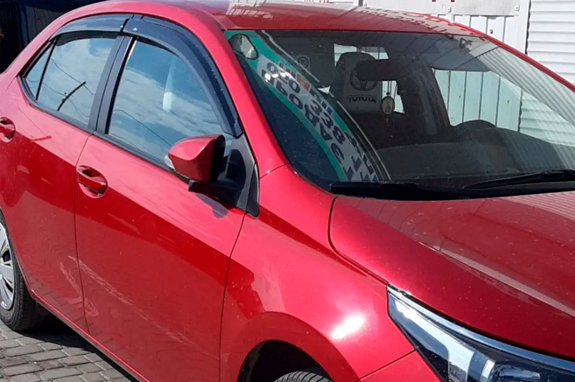 Window Deflectors (4 pcs, HIC) for Toyota Corolla 2013-2019 - image 8