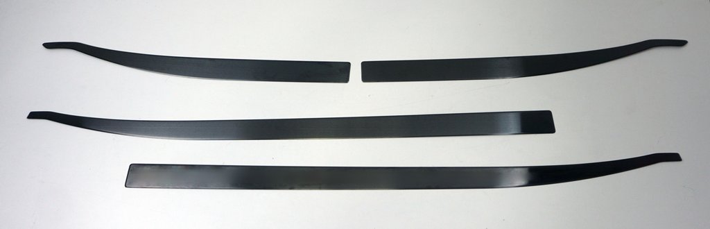 Black Chrome Door Mouldings (4 pcs, Stainless Steel) for Jeep Renegade 2014- - image 2