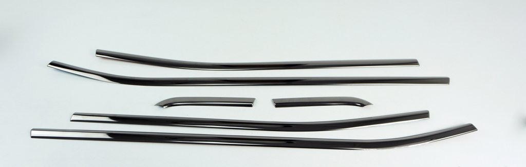 Window Trim Black Chrome (6 pcs, Stainless Steel) for Jeep Renegade 2014- - image 3