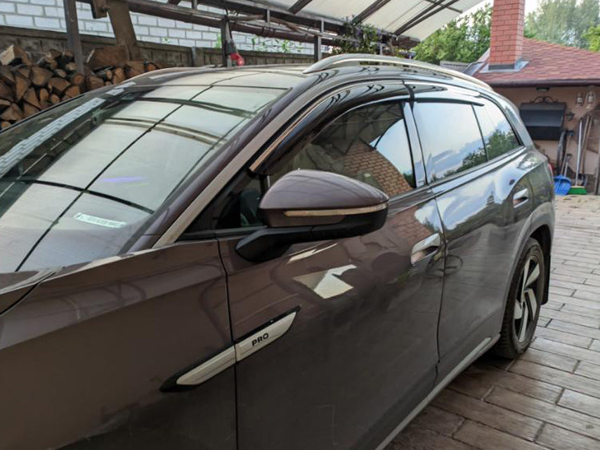 Window Deflectors with Chrome Trim Niken Luxury (4 pcs) for Volkswagen ID.6 2021- - image 4