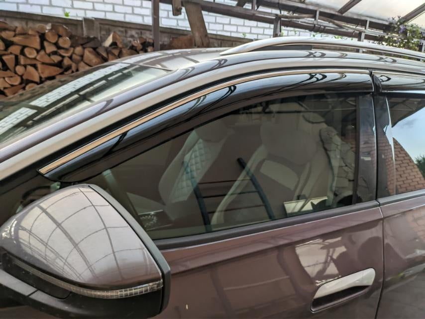 Window Deflectors with Chrome Trim Niken Luxury (4 pcs) for Volkswagen ID.6 2021- - image 5