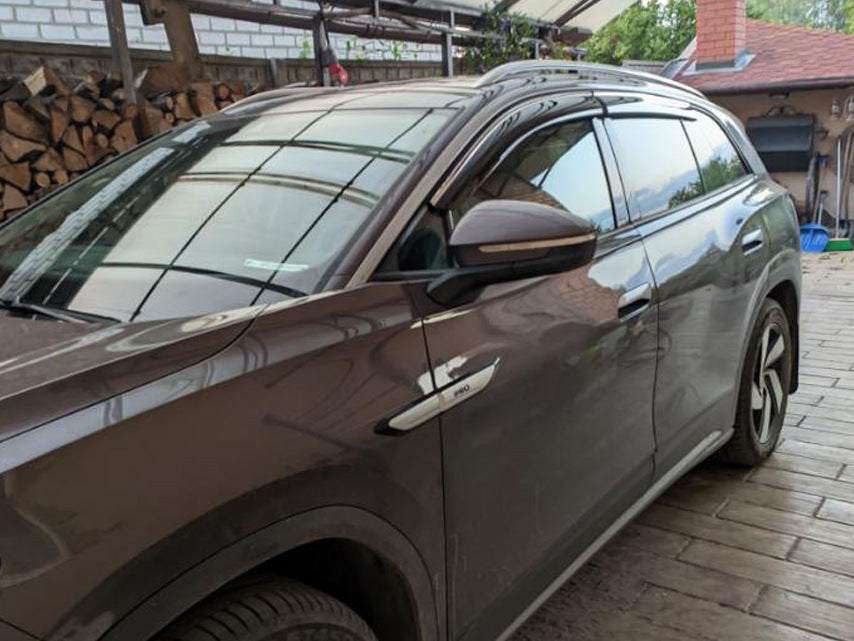 Window Deflectors with Chrome Trim Niken Luxury (4 pcs) for Volkswagen ID.6 2021- - image 8