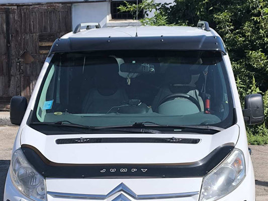 Windshield Visor (black gloss, 5mm) for Citroen Jumpy 2007-2017 - image 1