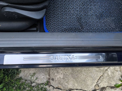 Door Sill Protectors OmsaLine (4 pcs, stainless steel) for Renault Laguna 2001-2007 - image 5