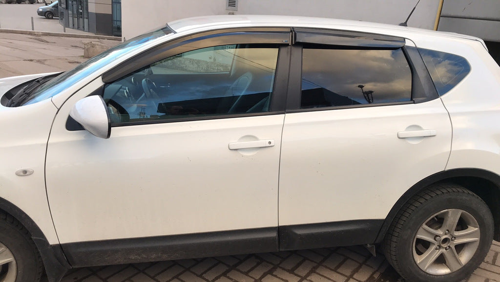 Window Deflectors (4 pcs, Sunplex Sport) for Nissan Qashqai 2010-2014 - image 1