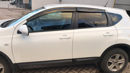 Window Deflectors (4 pcs, Sunplex Sport) for Nissan Qashqai 2007-2010 - image 1