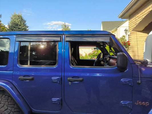 Window Deflectors Niken Luxury (4 pcs) for Jeep Wrangler 2018- - image 1