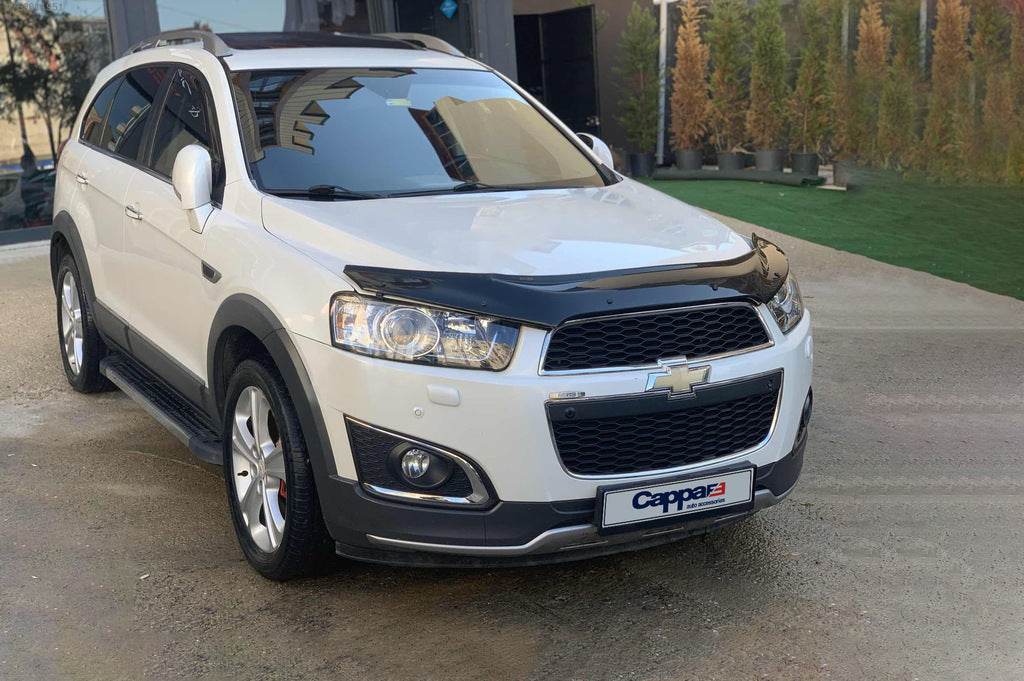 The hood deflector 2012+ (EuroCap) for Chevrolet Captiva 2006-2019 - Reelken Auto