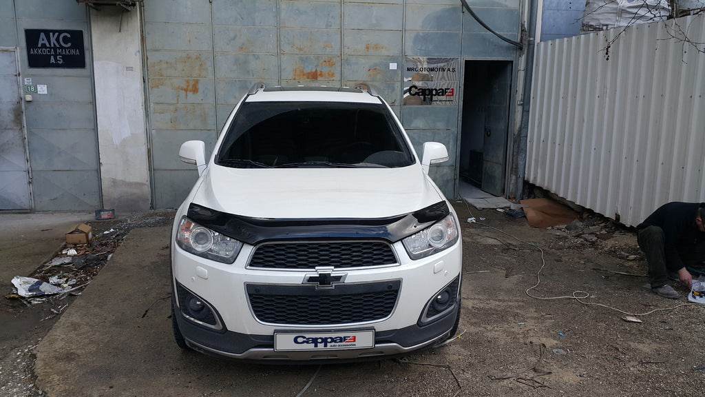 The hood deflector 2012+ (EuroCap) for Chevrolet Captiva 2006-2019 - Reelken Auto