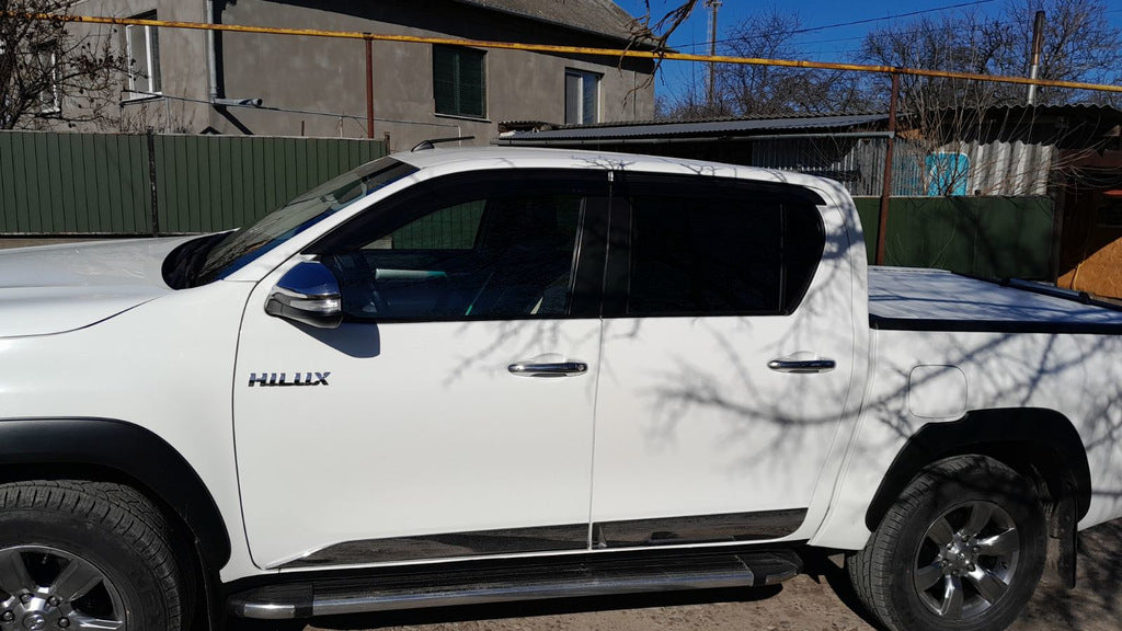 Window Deflectors (4 pcs, HIC) for Toyota Hilux 2015- - image 2