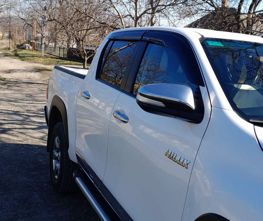 Window Deflectors (4 pcs, HIC) for Toyota Hilux 2015- - image 1