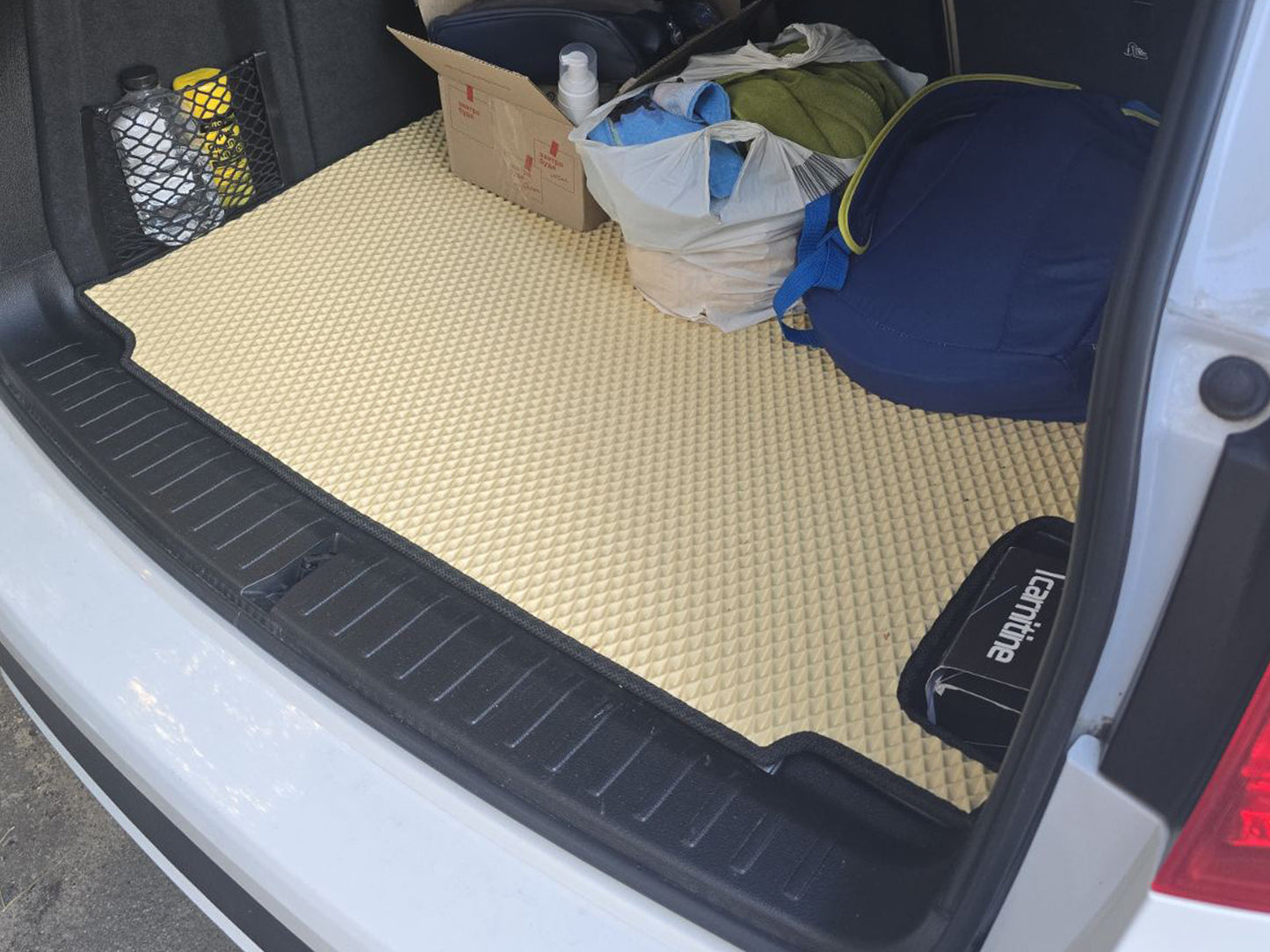 Trunk Mat (EVA, Beige) for BMW X3 F-25 2011-2018 - image 1