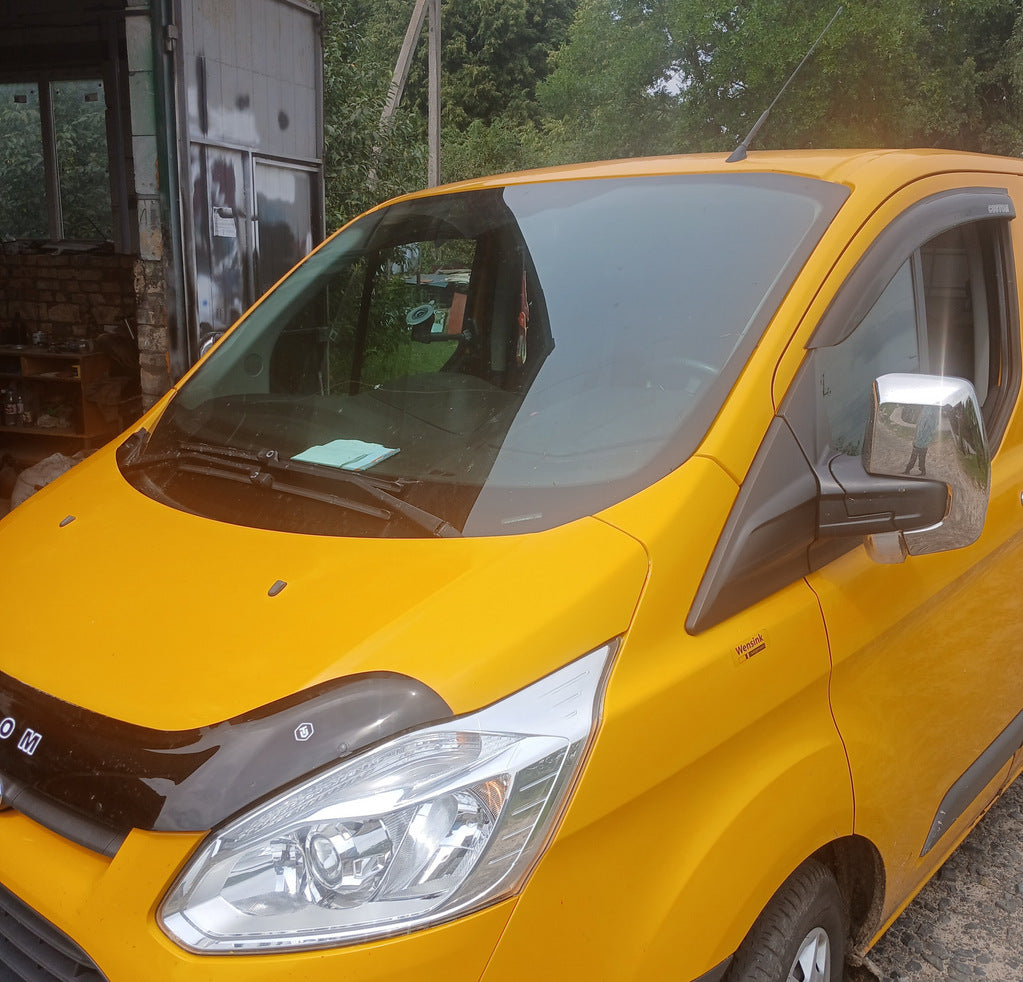 Mirror Covers (2 pcs, Stainless Steel) for Ford Custom 2013-2022 - image 6