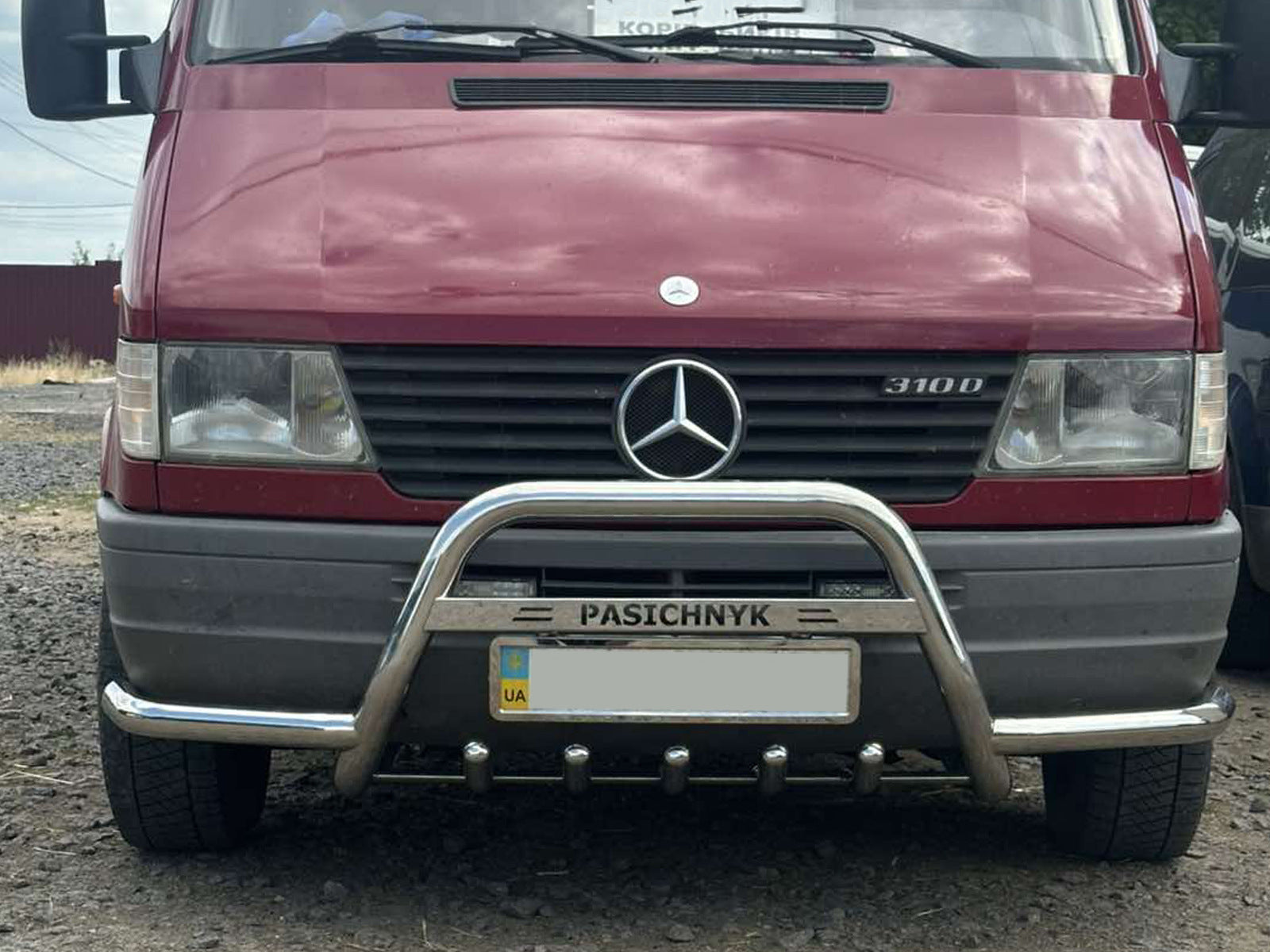 Bull bar with side tubes (stainless steel) for Mercedes Sprinter W901/902/903/904/905 1995-2006 - image 5