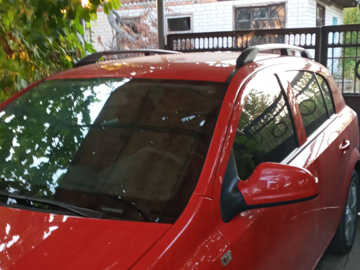 Aluminum Roof Rails (HB, Black) for Opel Astra H 2004-2013 - image 1