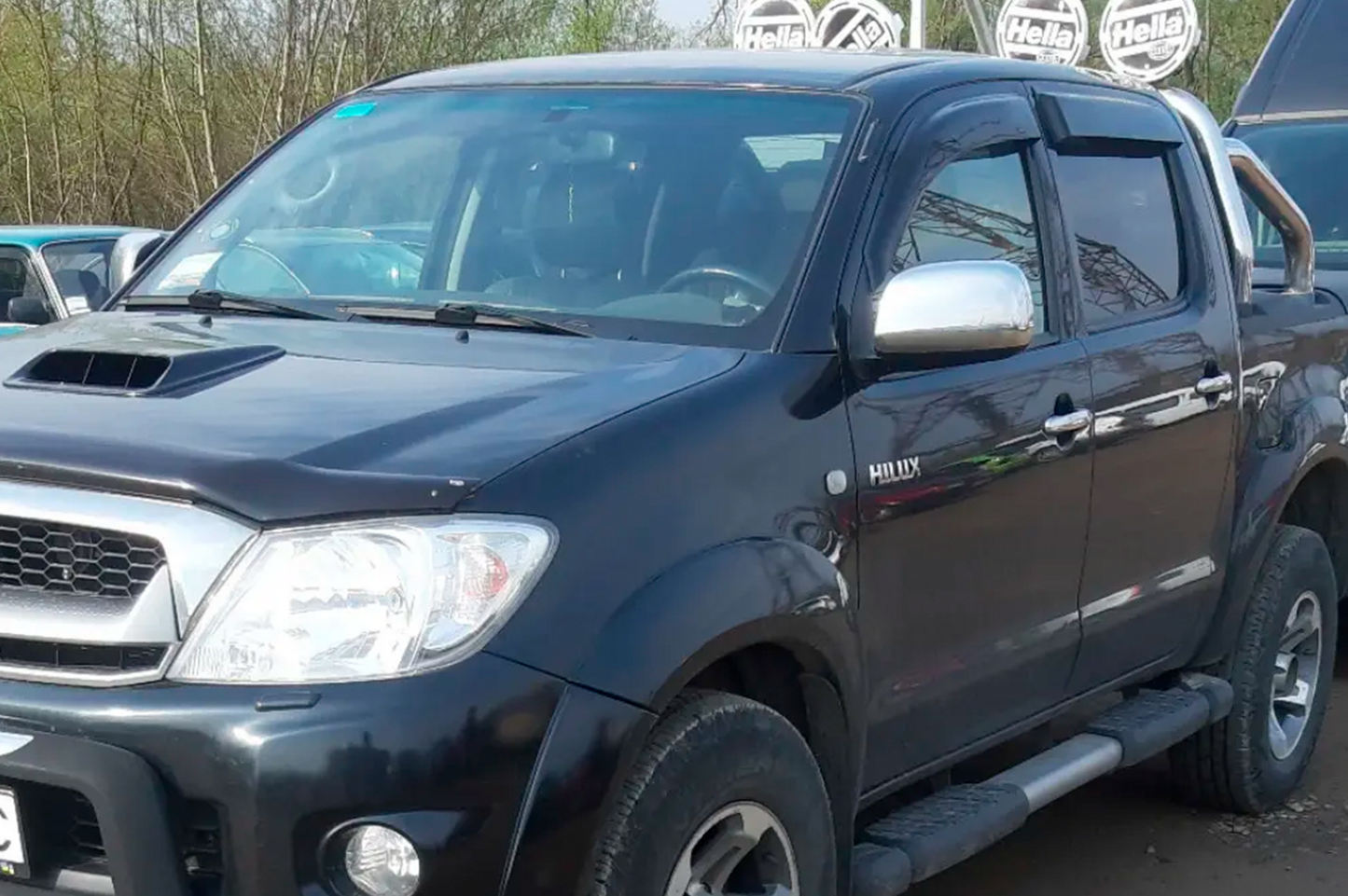 Window Deflectors (4 pcs, HIC) for Toyota Hilux 2006-2015 - image 3