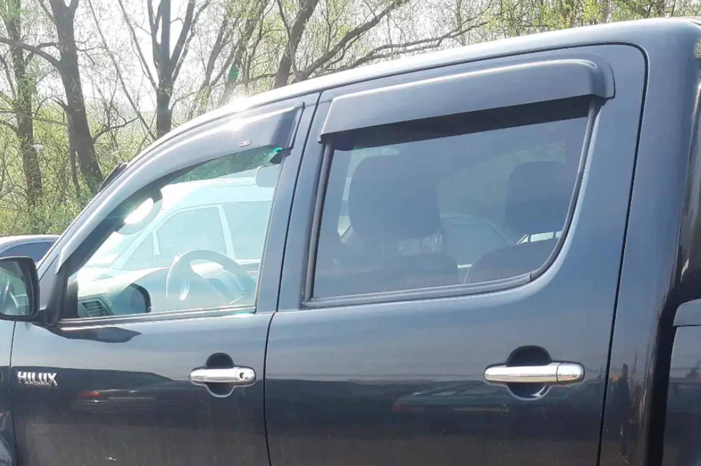 Window Deflectors (4 pcs, HIC) for Toyota Hilux 2006-2015 - image 2