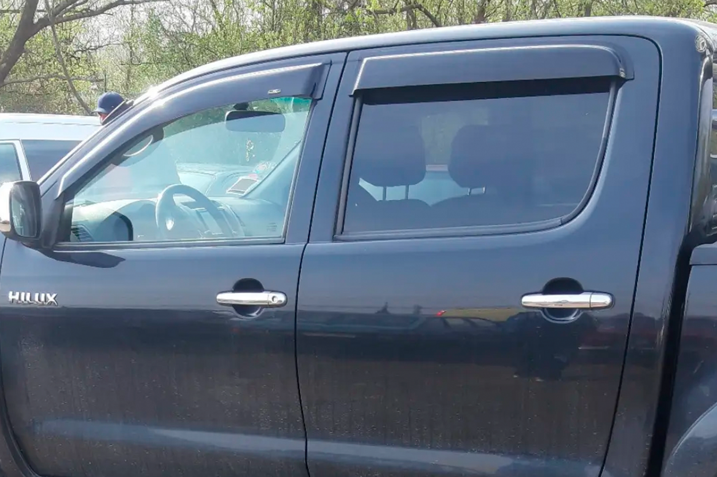 Window Deflectors (4 pcs, HIC) for Toyota Hilux 2006-2015 - image 5