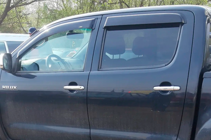 Window Deflectors (4 pcs, HIC) for Toyota Hilux 2006-2015 - image 5