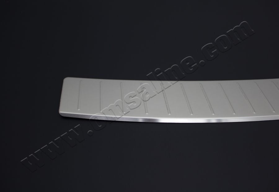 Rear bumper protector OmsaLine (SW, stainless steel) for Skoda Rapid 2012-2019 - image 2