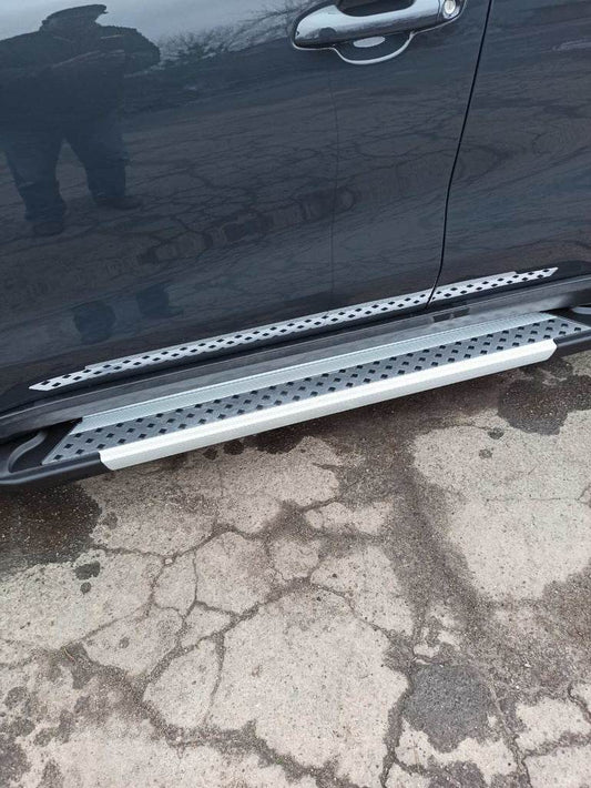 Side Vision New Grey (2 pieces, aluminum) for Kia Sportage 2015-2021 - Reelken Auto