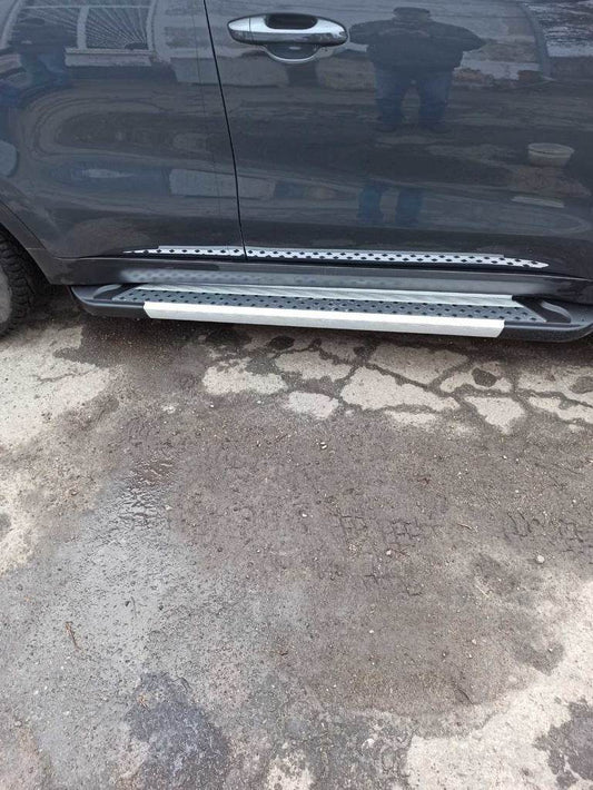 Side Vision New Grey (2 pieces, aluminum) for Kia Sportage 2015-2021 - Reelken Auto