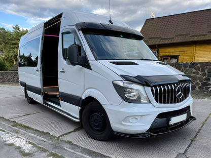 Front Lip Spoiler DPT (Gloss Black) for Mercedes Sprinter W906 2006-2018 - image 4