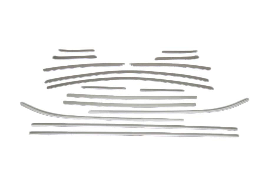 Full Window Trim OmsaLine (16 pcs, Stainless Steel) for Ford Fiesta 2017- - image 2