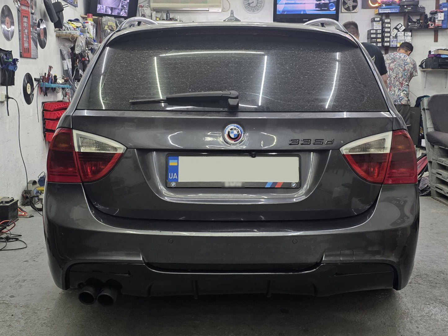 Rear Diffuser DPT V-5 (for E90 M-Sport, Gloss Black) for BMW 3 Series E90/E91 2005-2011 - image 3