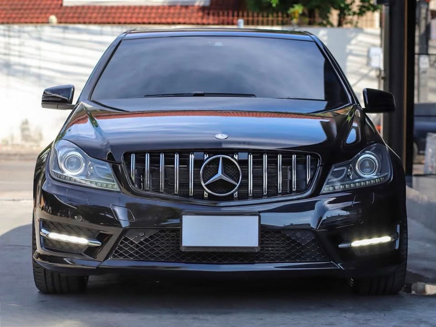 Front Grille GT Panamericana for Mercedes C-class W204 2007-2015 - image 1