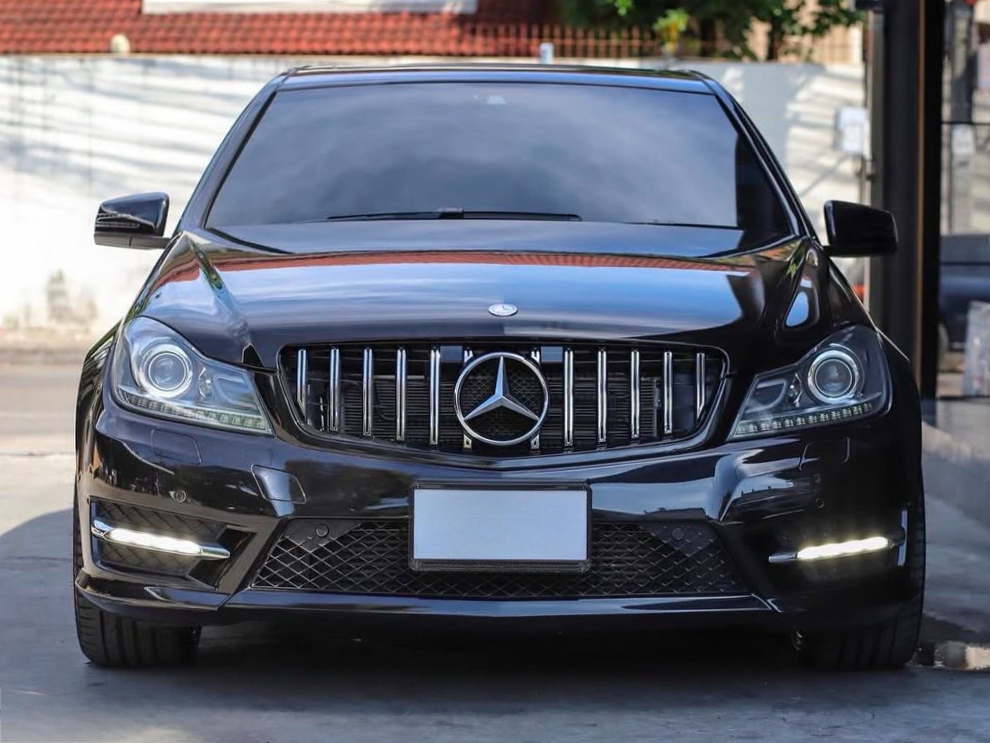 Front Grille GT Panamericana for Mercedes C-class W204 2007-2015 - image 1